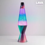 Lava? Lamp - 14.5 Polar Glimmer - The Original Motion Light - Silver Glitter. Multicolor Base and Globe - Item #2048 (Amazon Exclusive)