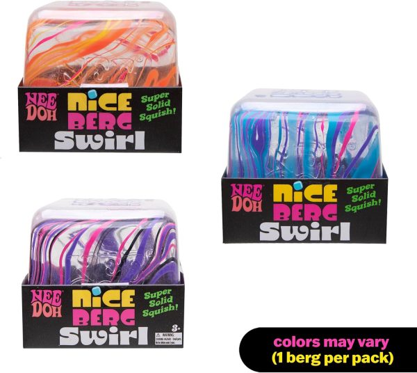 Schylling NeeDoh Swirl Nice Berg - Jumbo Squishy Squeezy Fun - Colors May Vary