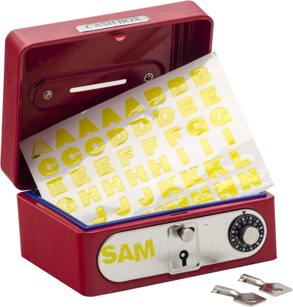 Schylling Locking Cash Box Red. 1 EA